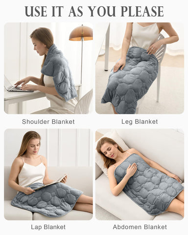 Cottonblue on lap in living room providing calming pressure while resting