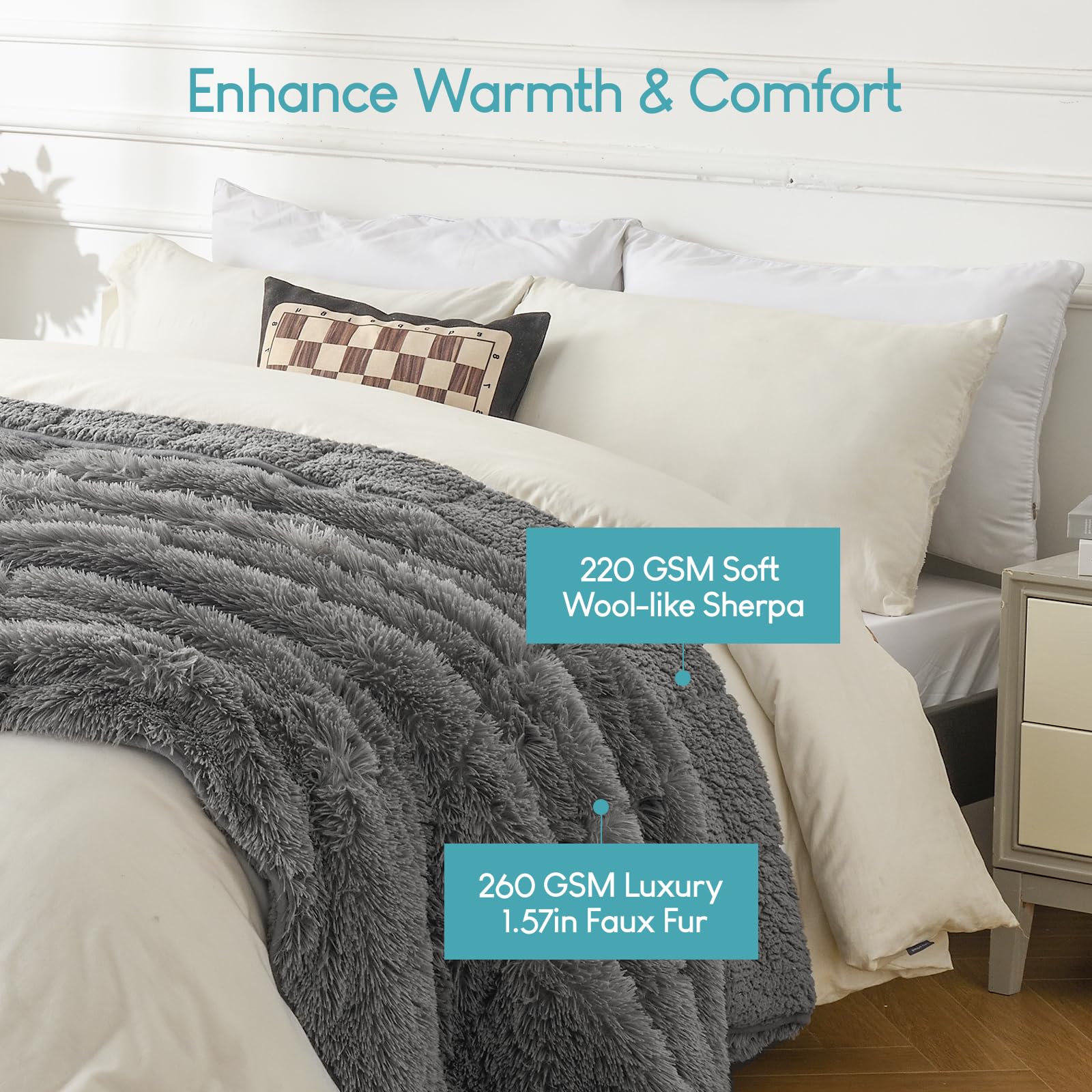 Cottonblue stitched quilt pockets highlighting even weight distribution