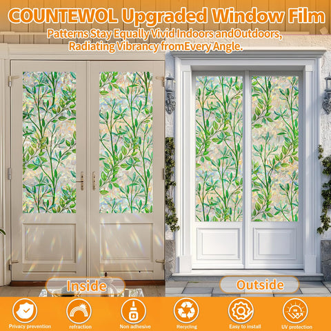 COUNTEWOL on bedroom window demonstrating privacy while preserving natural light