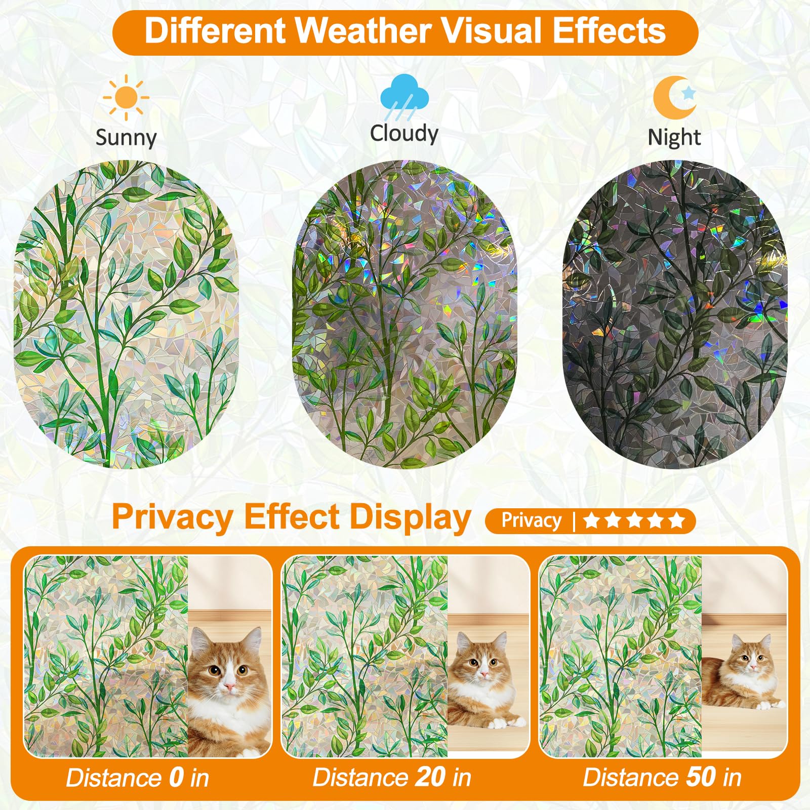 COUNTEWOL film in sunlight producing rainbow effect and colorful room ambiance