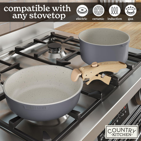 Country Kitchen skillet served on table for direct-to-table convenience