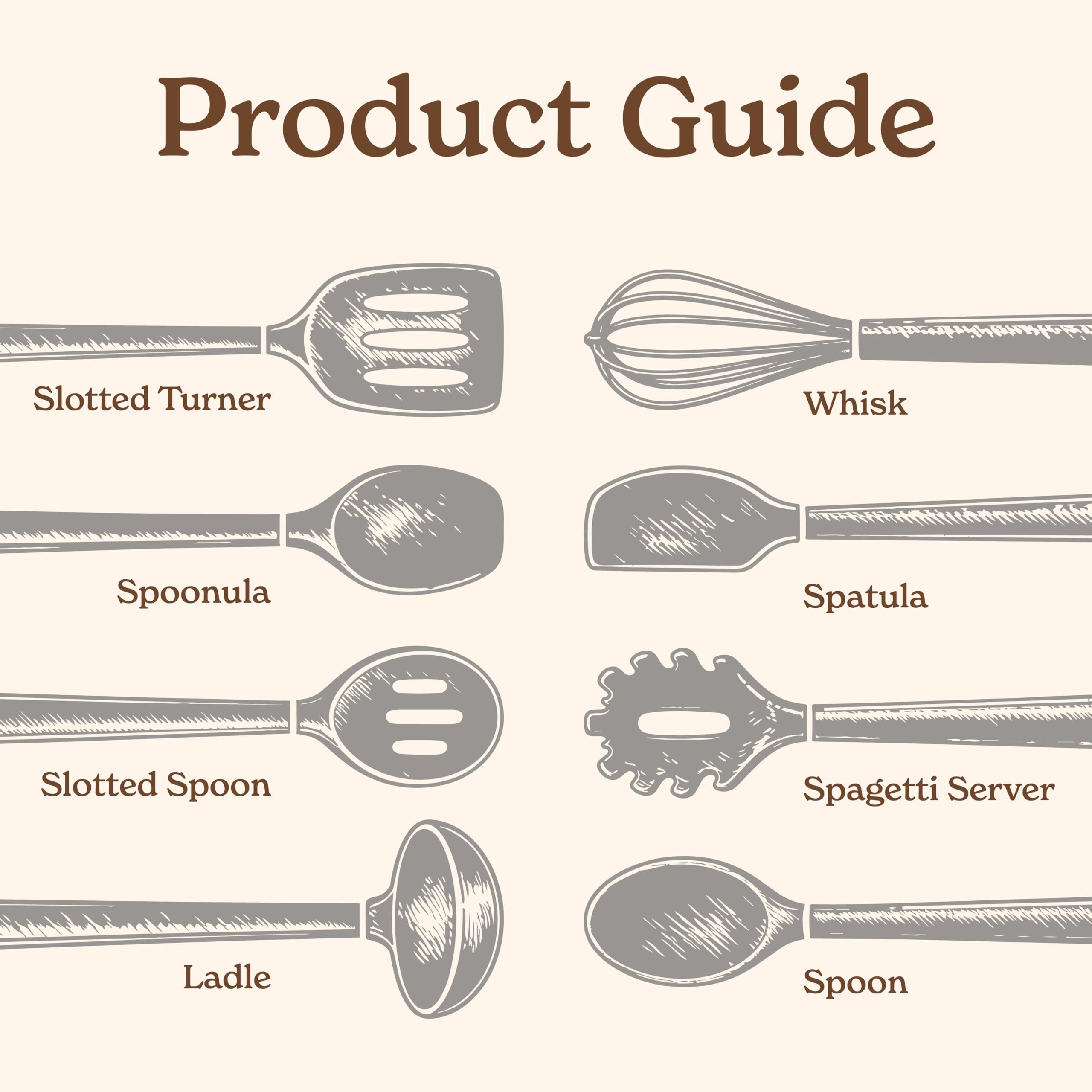 Country Kitchen rounded wooden handle detail offers comfortable grip and durability