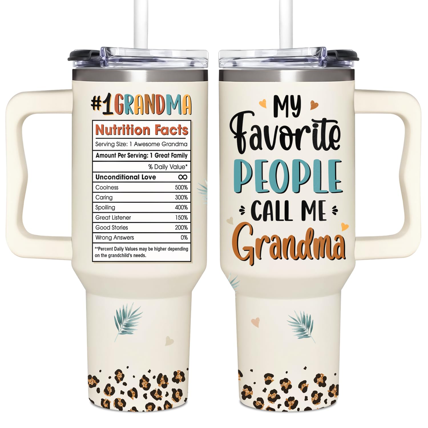 Couple Fox front packaging showing message and 40oz capacity, perfect gift presentation