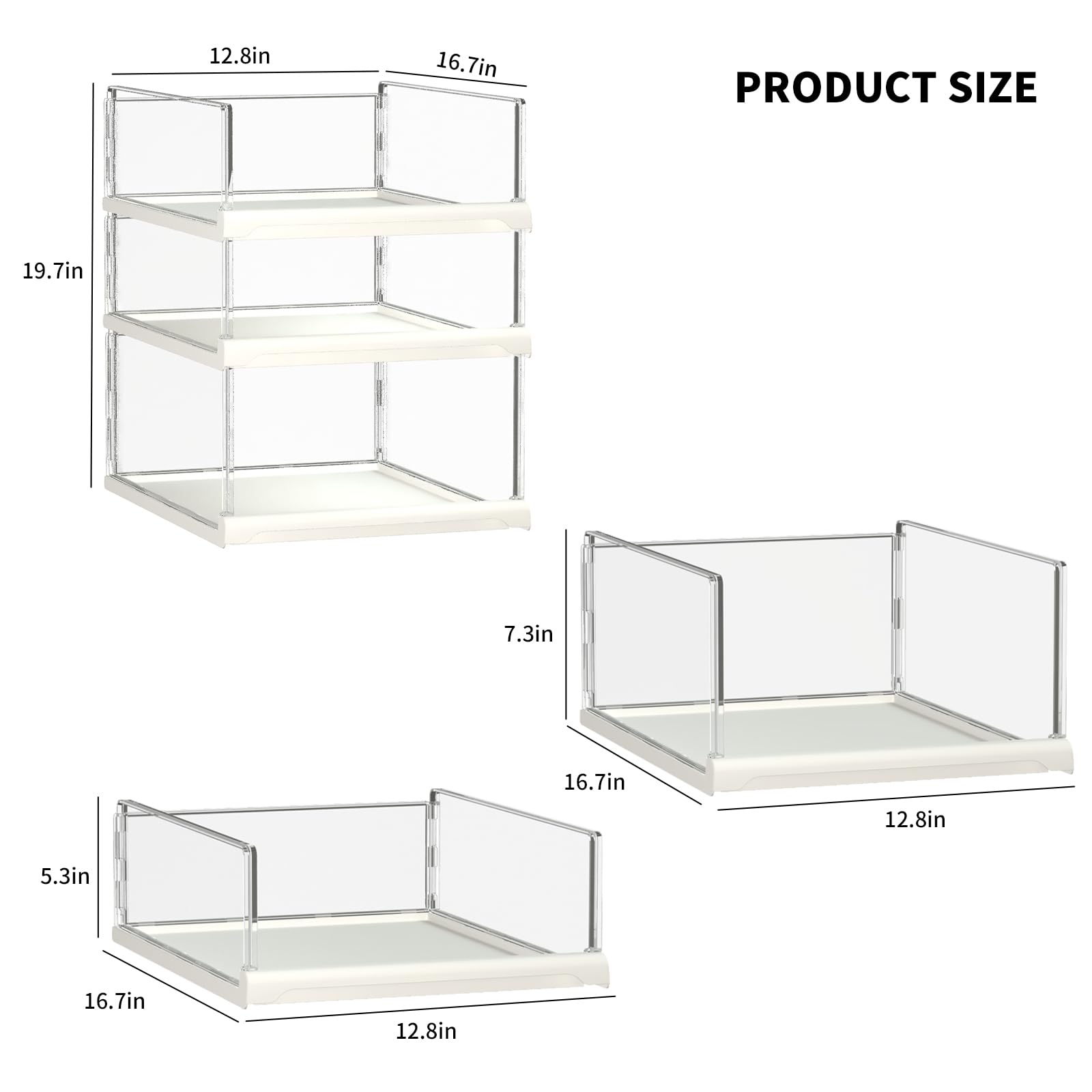 Covetree stacked bins in closet maximizing vertical space benefit