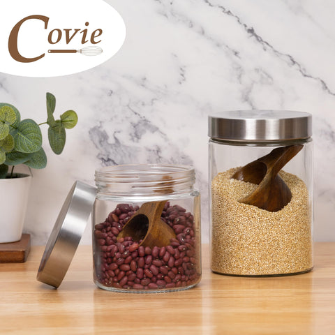 Covie kitchen lifestyle on wooden counter showcasing decorative appeal