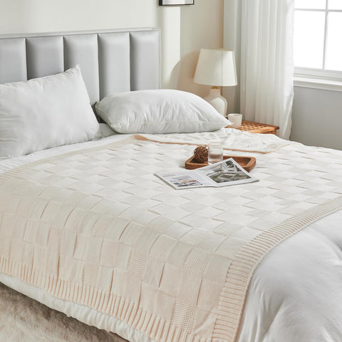 CozeCube throw wrapped around person demonstrating lightweight warmth and mobility