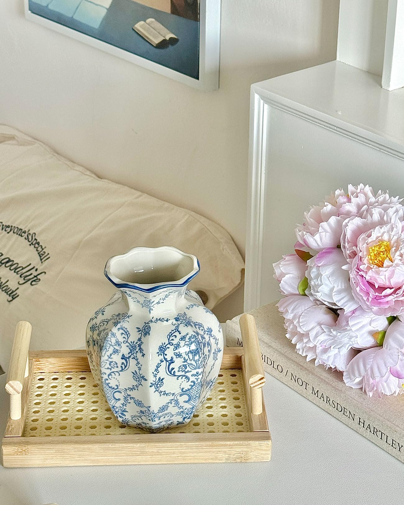 COZLIV on a shelf in a living room setting showing vintage charm and décor harmony
