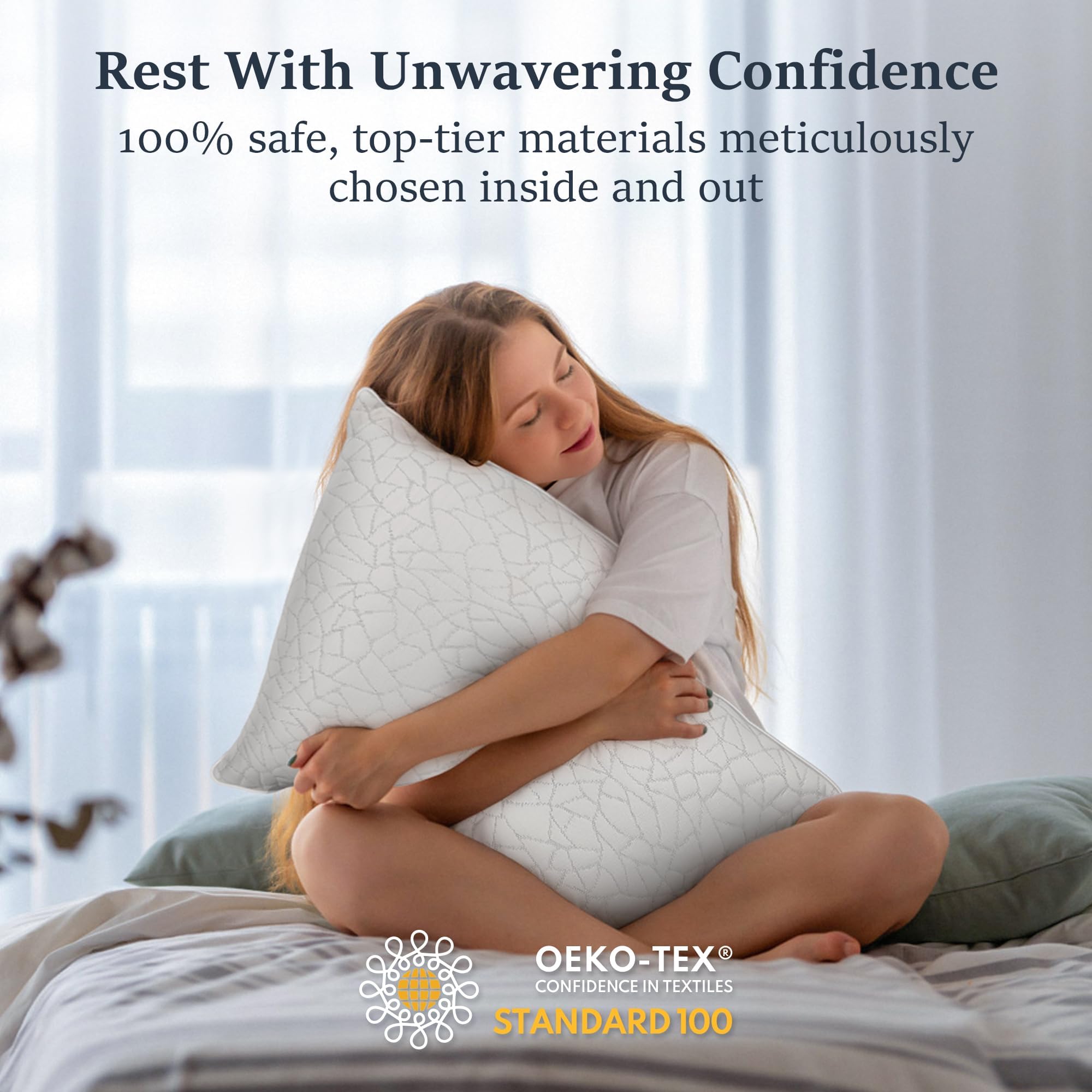 COZSINOOR cooling pillowcase detail demonstrates instant temperature relief