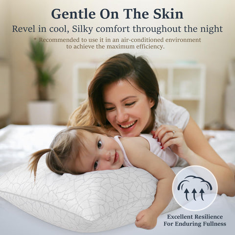 COZSINOOR pillows arranged on bed displaying soft look and styling benefit