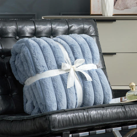 Cozy Bliss striped texture detail showing plush lines and visual depth