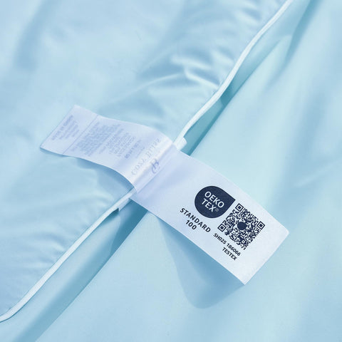 Cozy Bliss visual demonstrating airflow through fabric to improve cooling and moisture control