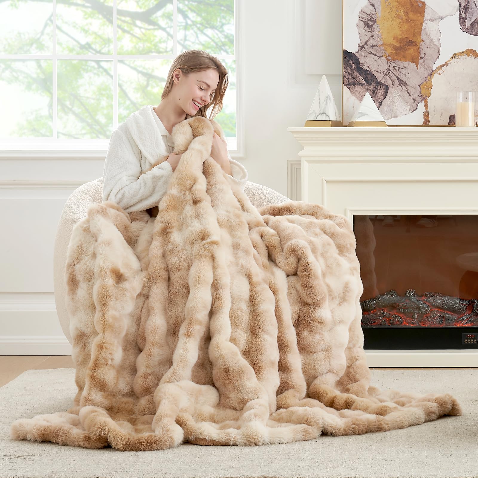 Cozy Bliss close-up of bubble texture highlighting plush depth and visual interest