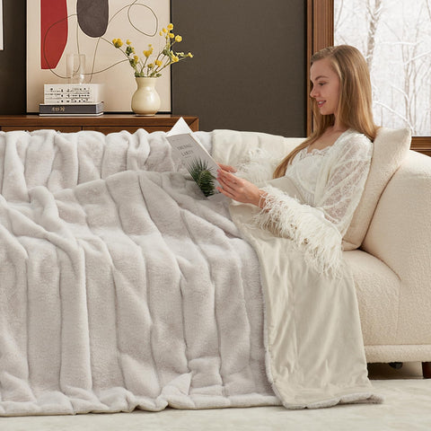 Cozy Bliss close-up of sculpted high-low nap, highlights soft texture