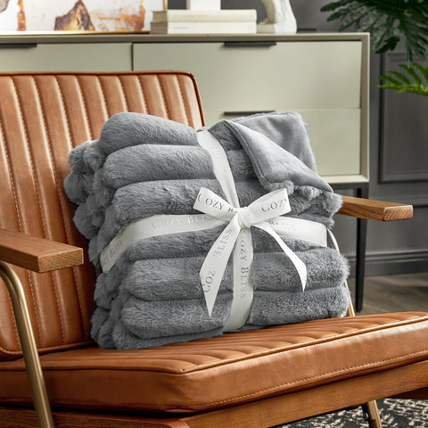Cozy Bliss folded on shelf illustrating compact, lightweight storage benefit