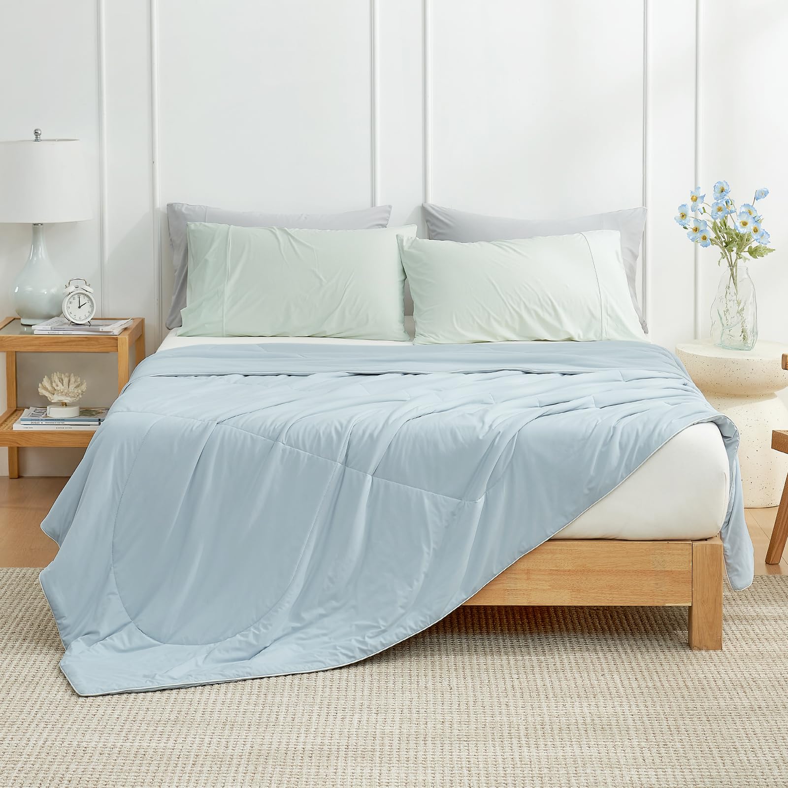 Cozy Bliss folded in closet demonstrating easy storage portability