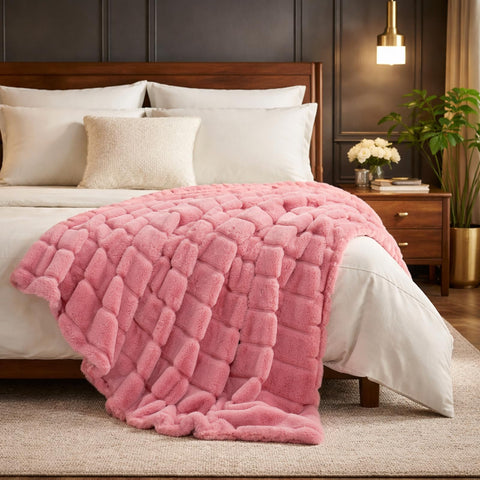 Cozy Bliss close-up of faux fur texture highlighting dense softness