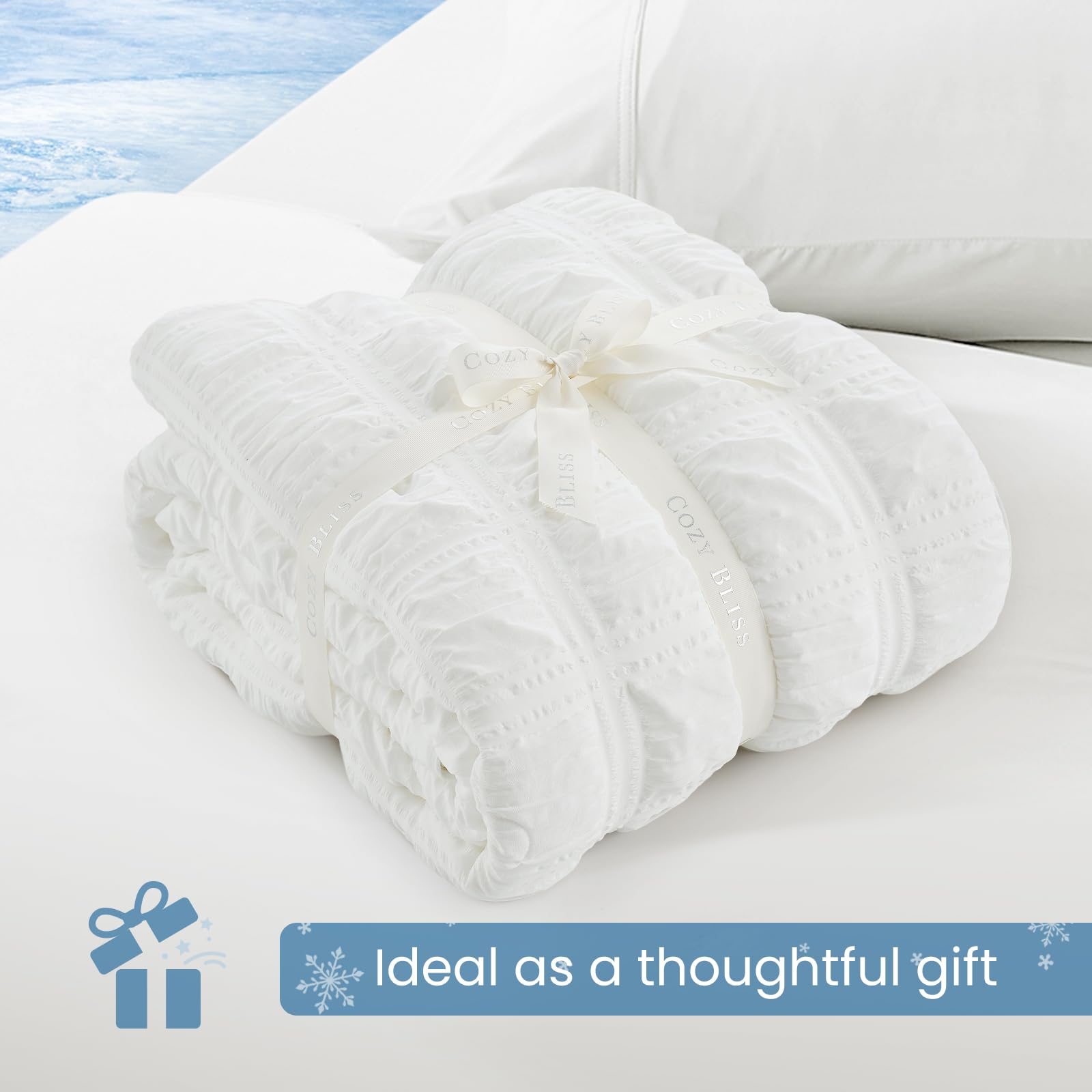 Cozy Bliss boxed gift packaging detail suggesting ready-to-give presentation