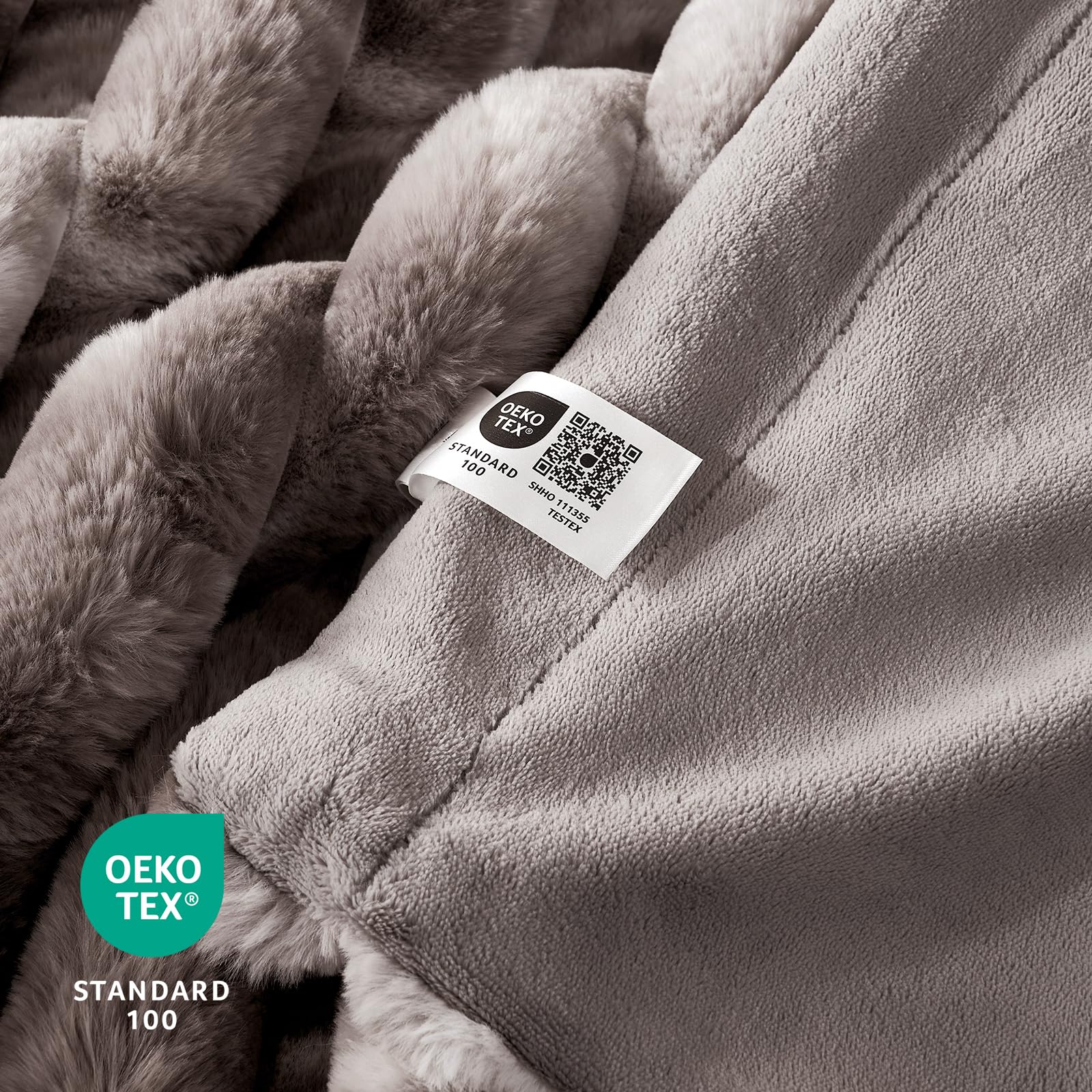 Cozy Bliss hands touching texture demonstrating skin-friendly softness