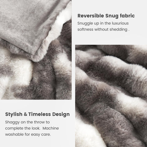 Cozy Bliss throw styled on bed to illustrate layered bedroom warmth