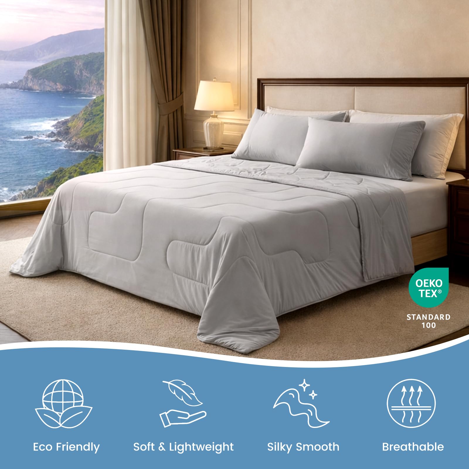 Cozy Bliss lifestyle bedroom scene demonstrating cooling comfort in use