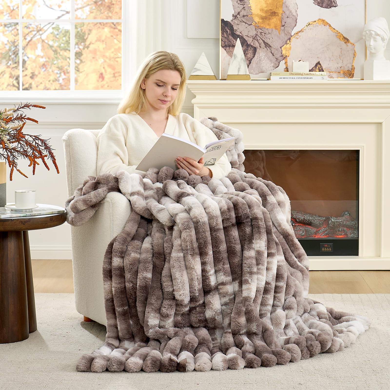 Cozy Bliss draped on sofa showing decorative warmth and comfort
