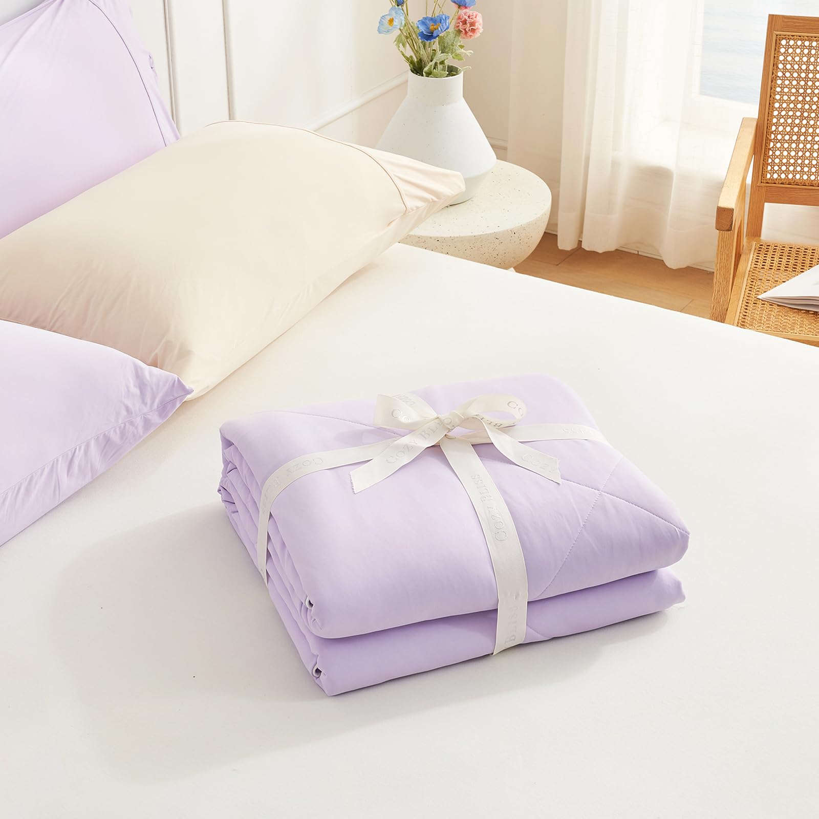 Cozy Bliss label with OEKO-TEX symbol indicating safe fabric certification