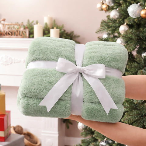 Cozy Bliss styled on sofa showcasing décor accent and easy drape benefit
