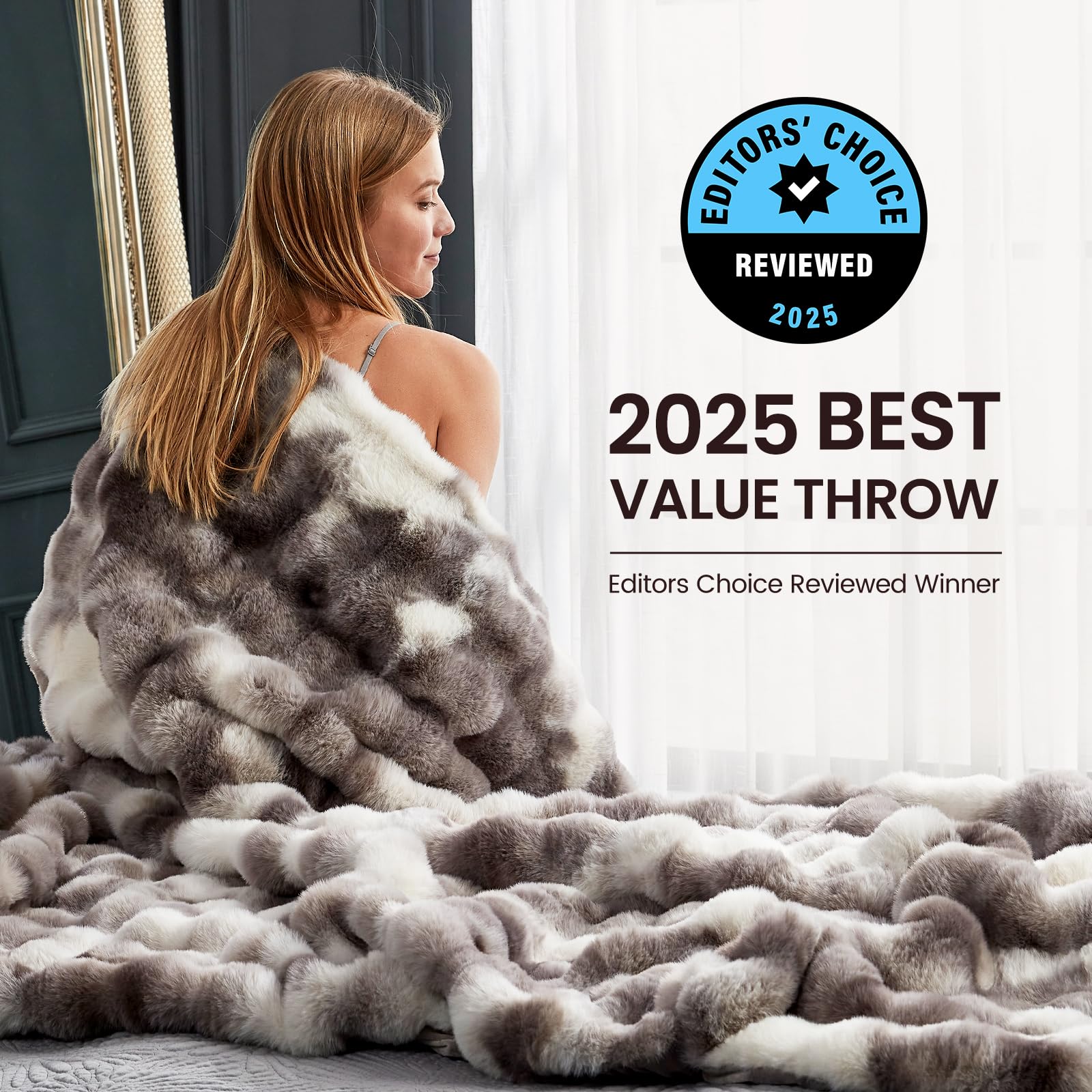 Cozy Bliss close-up faux fur texture highlighting softness benefit