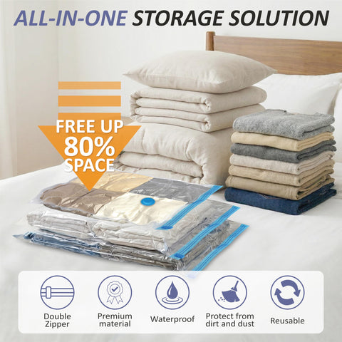 Cozy Essential jumbo bag filled with comforter, demonstrates large-item compression