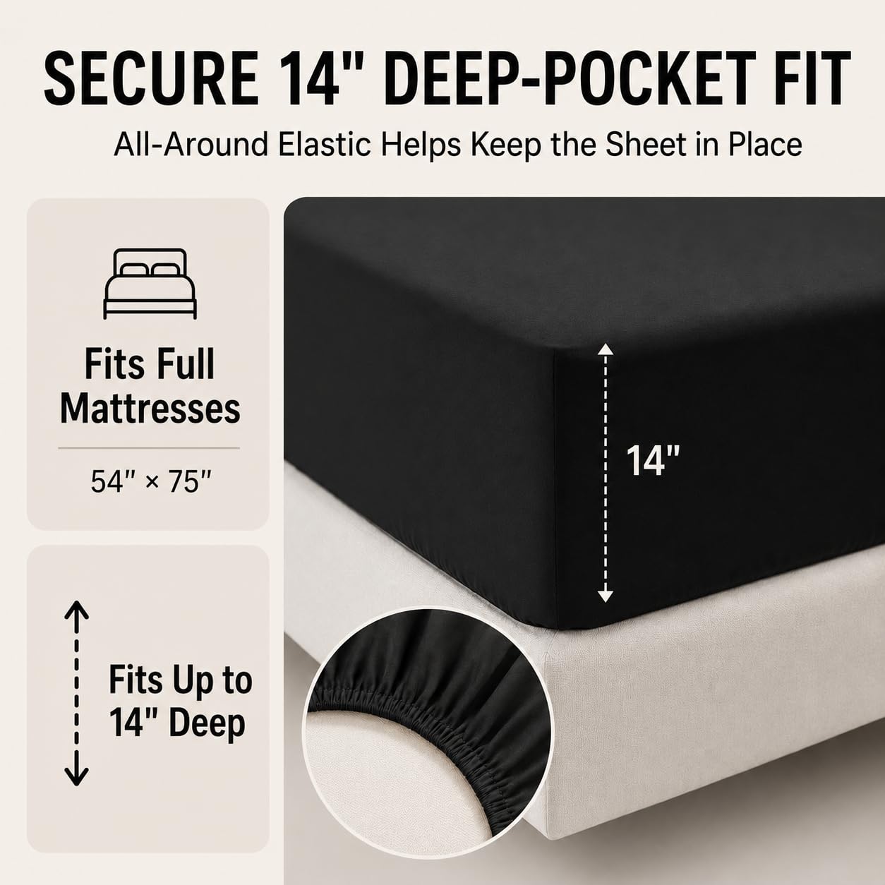 CozyLux bed styled in a bedroom scene illustrating modern look and easy layering