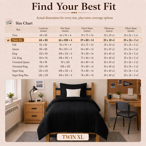 CozyLux bedroom dorm styled setting illustrates compact comfort for small spaces