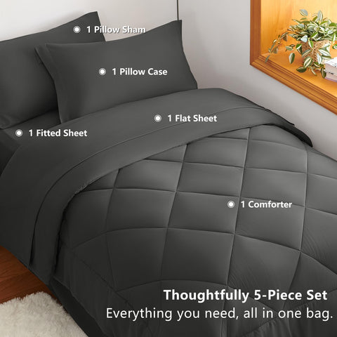 CozyLux bed in a dorm-style room showing instant setup and space-saving benefit