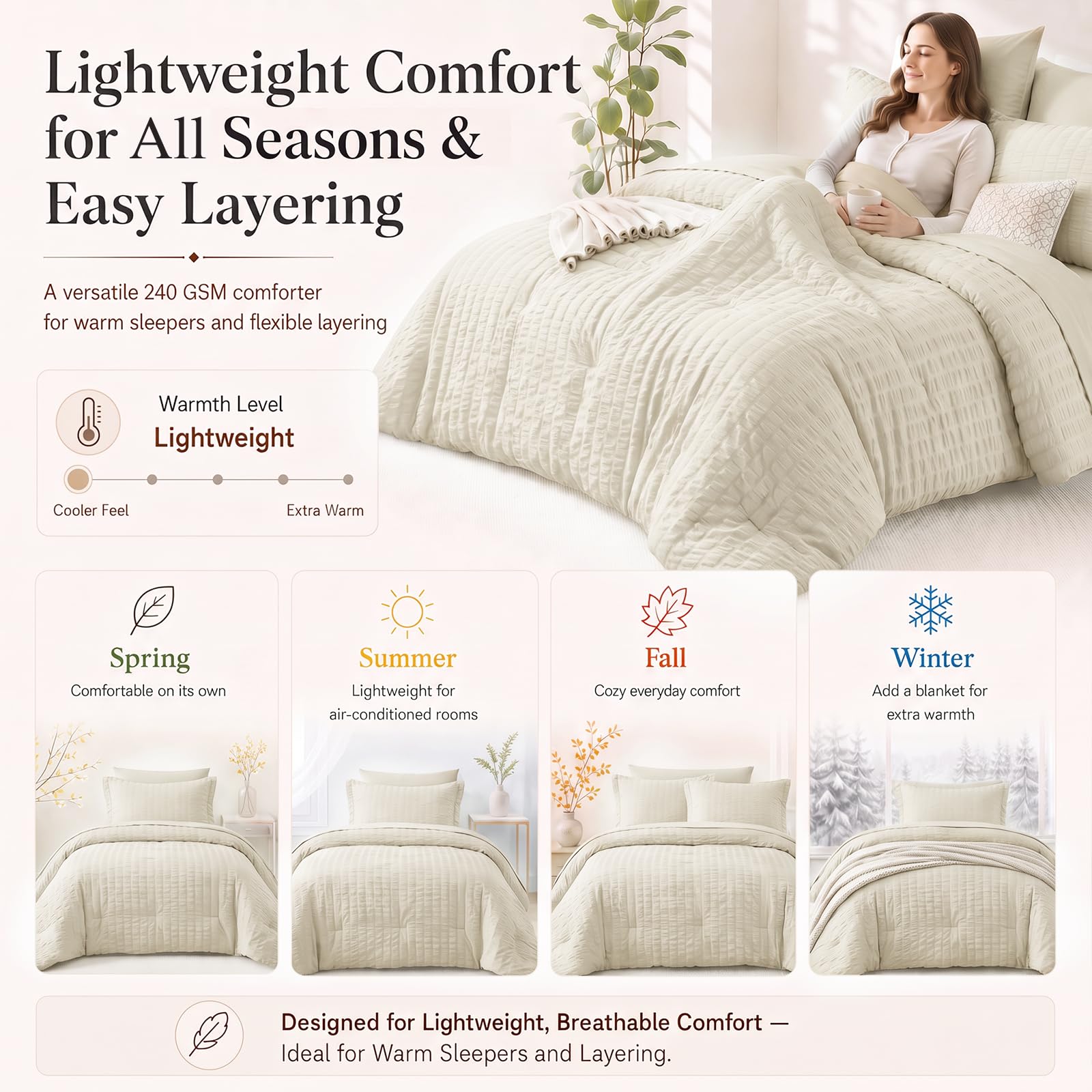 CozyLux styled bedroom with king bed showing inviting aesthetic benefit