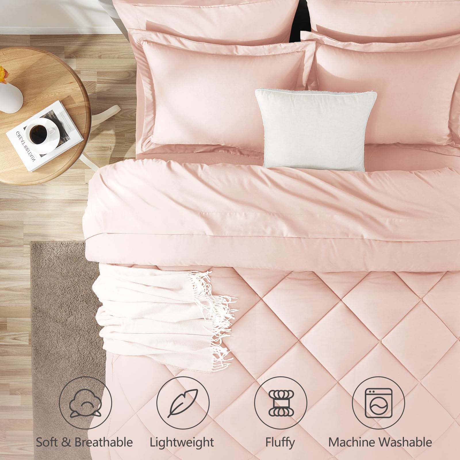 CozyLux brushed microfiber close-up highlighting soft texture and cozy feel