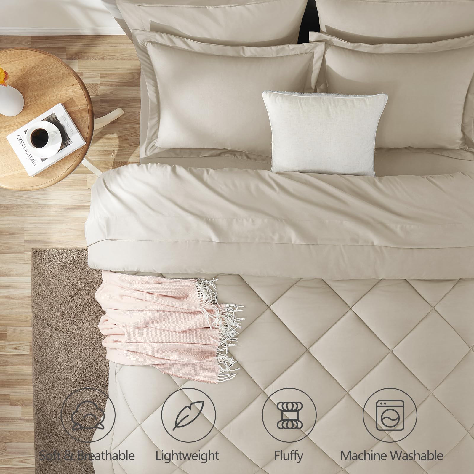 CozyLux microfiber close-up highlighting soft brushed texture and comfort