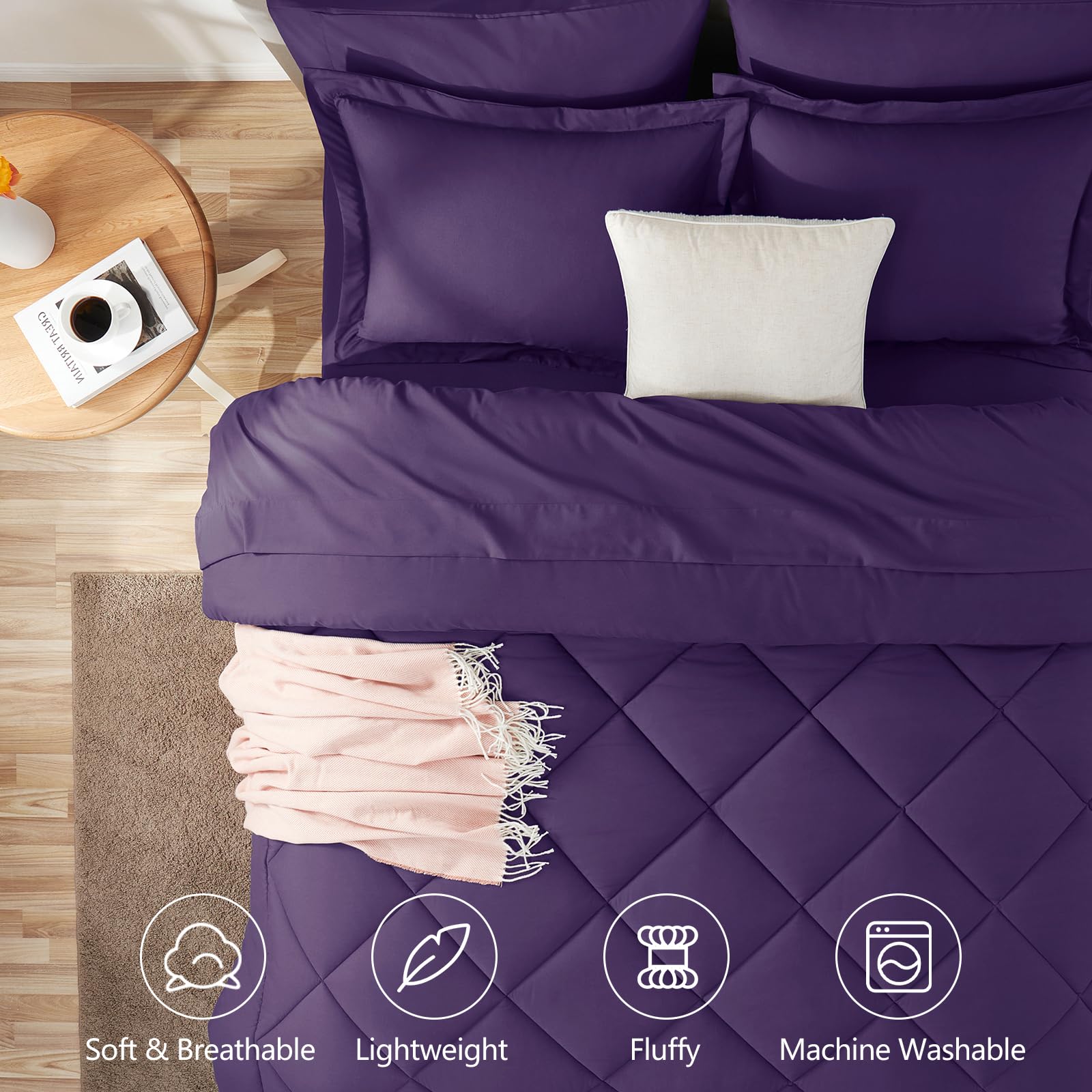 CozyLux close-up of brushed microfiber surface highlighting softness and comfort