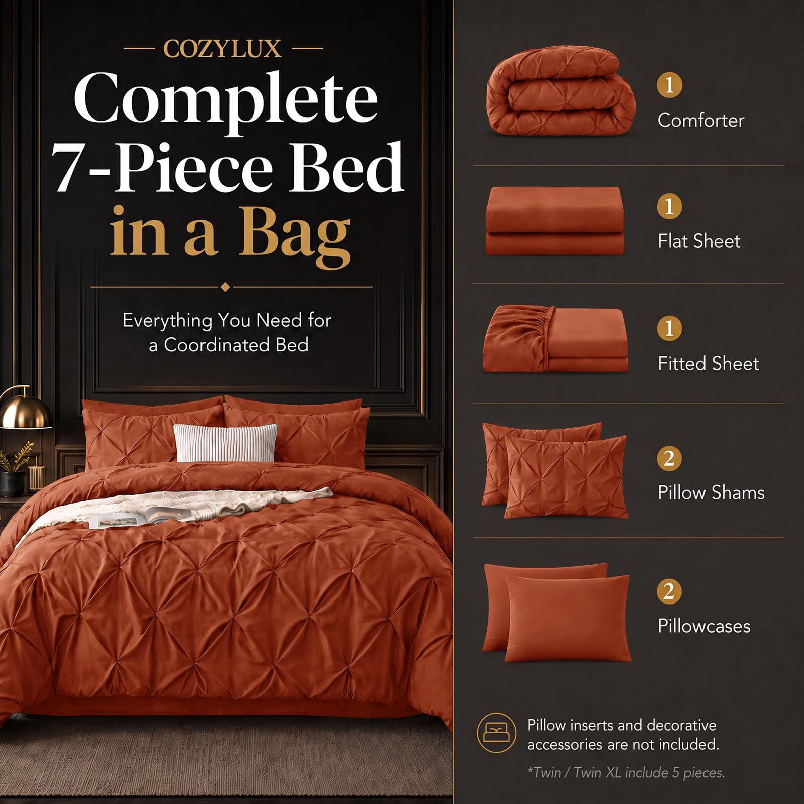 CozyLux comforter edge showing stitch detail and even loft for balanced warmth