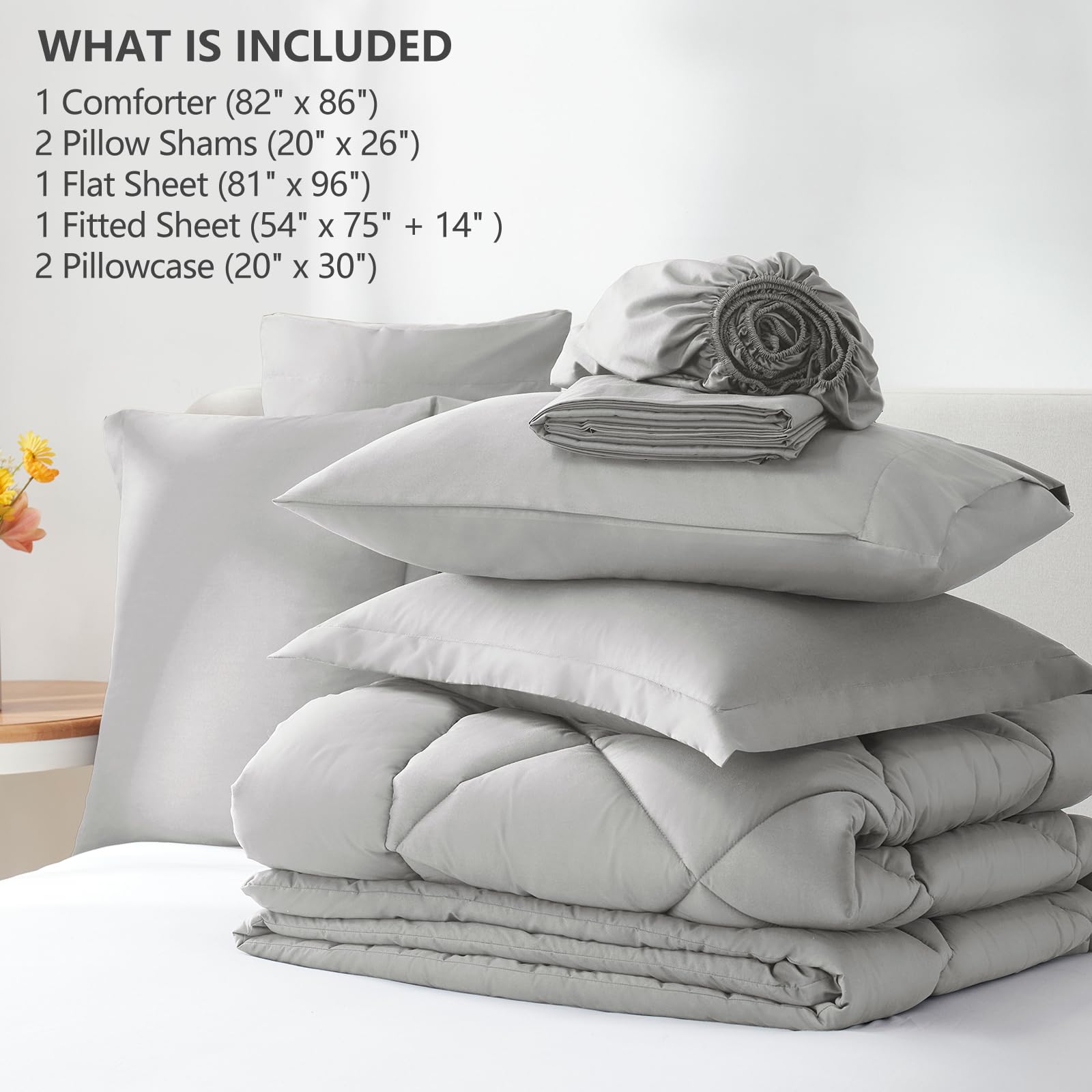 CozyLux comforter on a staged bed illustrating lightweight warmth and tidy finish