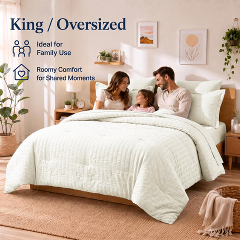 CozyLux comforter loft and fill zoom illustrating lightweight cloud-like warmth