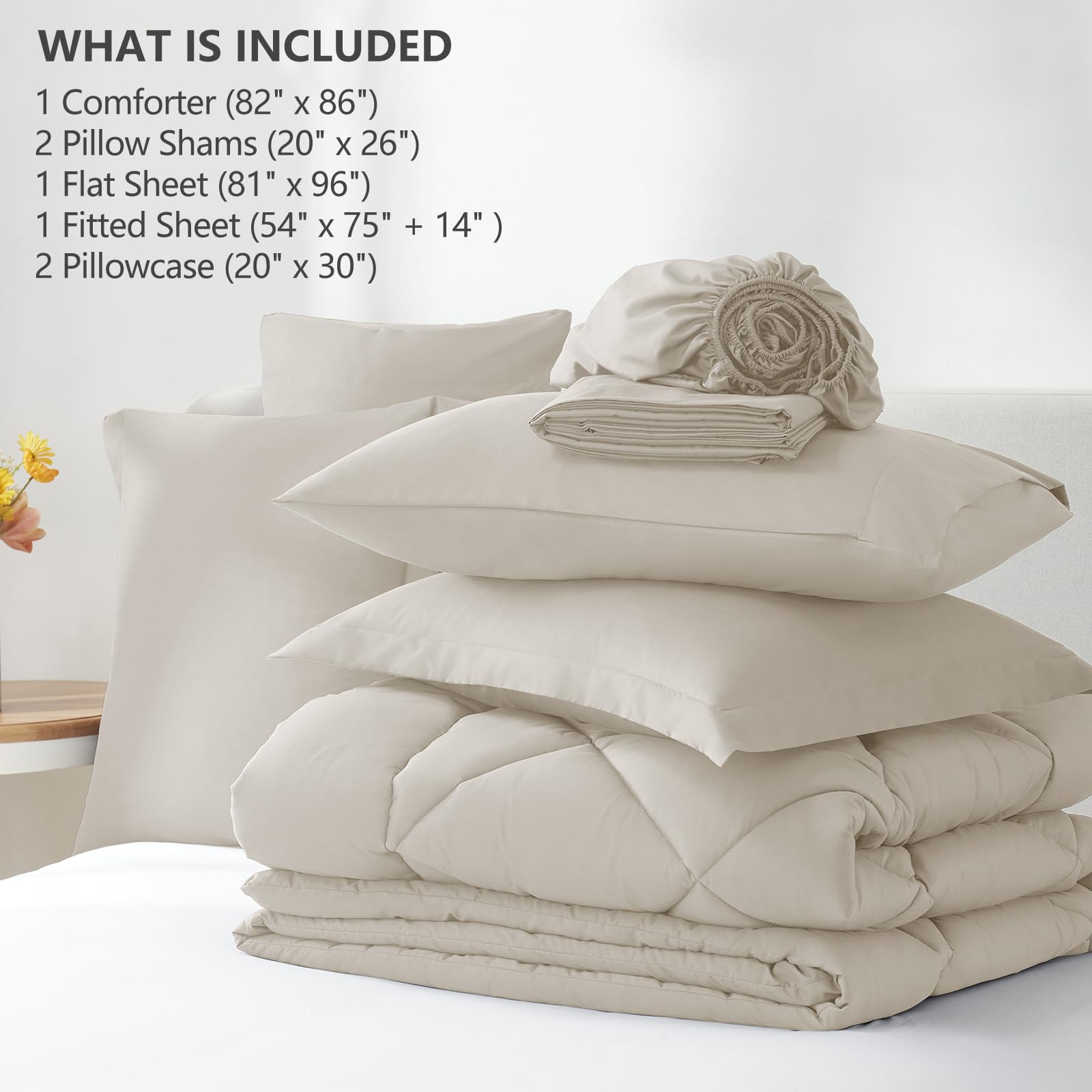 CozyLux comforter diamond quilting close-up keeping fill evenly distributed
