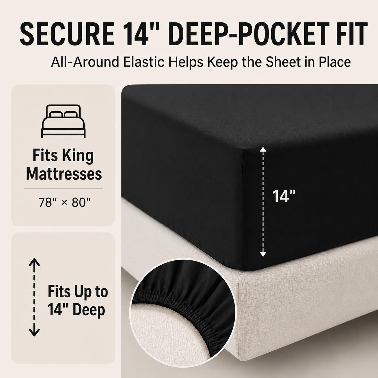 CozyLux comforter spread on king bed providing all-season warmth