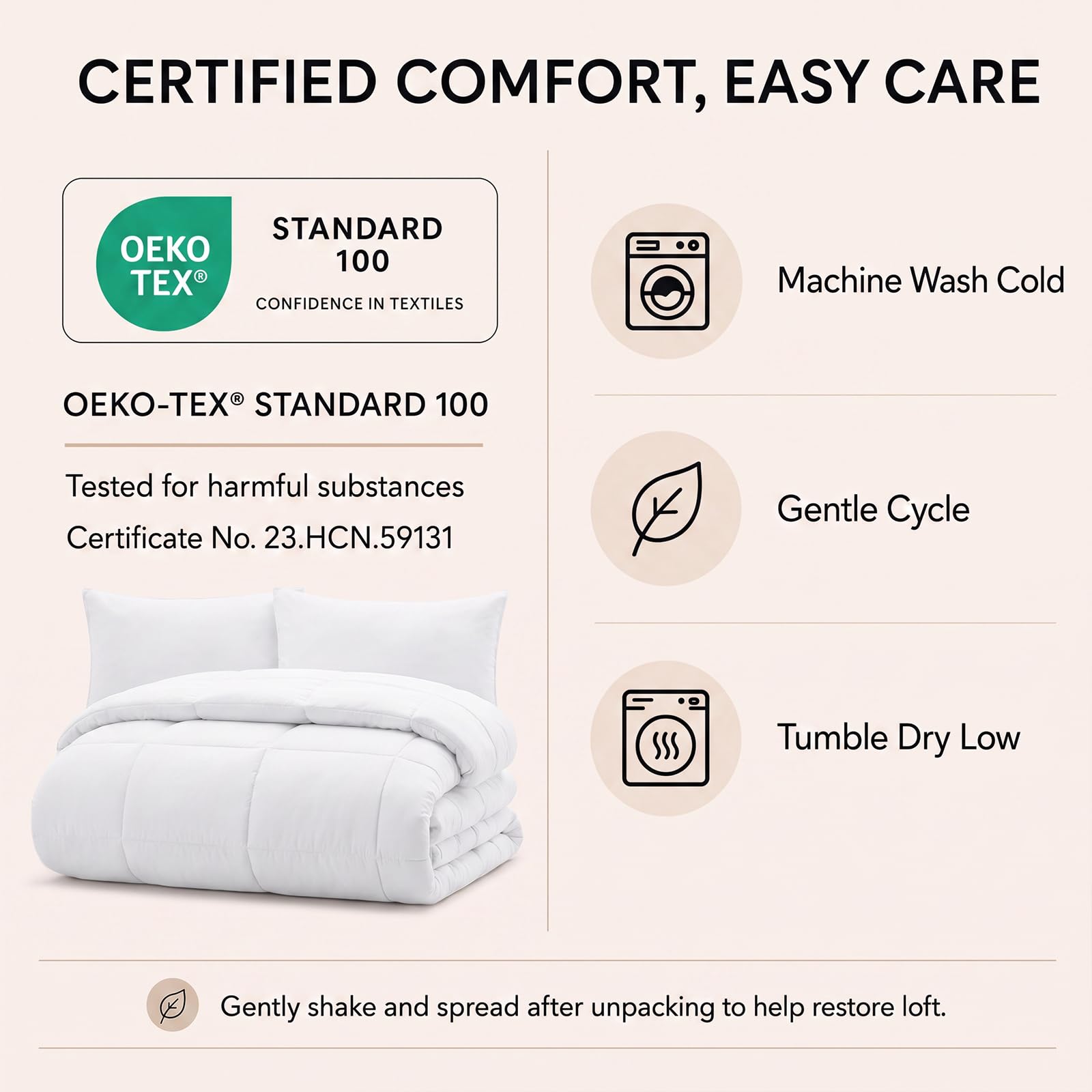 CozyLux microfiber texture close-up highlighting soft, breathable fabric