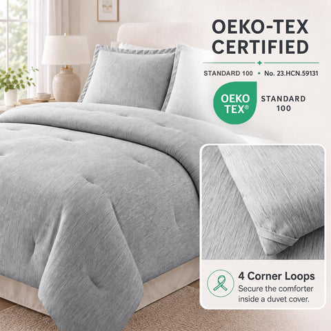 CozyLux corner loop close-up shows secure duvet attachment option