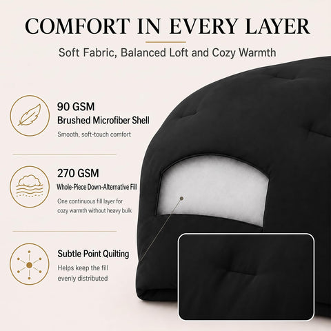 CozyLux detailed corner tab photo demonstrating secure duvet attachment benefit