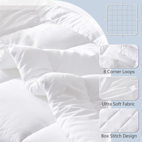 CozyLux duvet tabs and attachment points demonstrating secure fastening inside covers