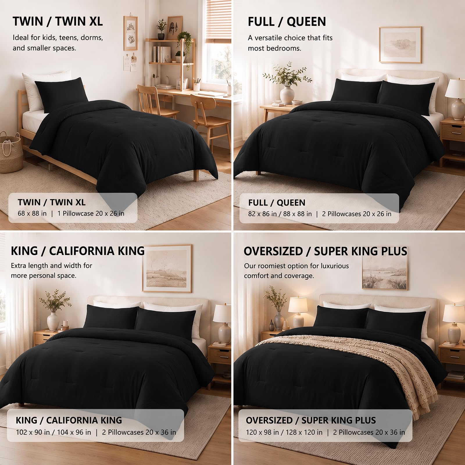CozyLux edge drape over deep mattress illustrating ample overhang and coverage