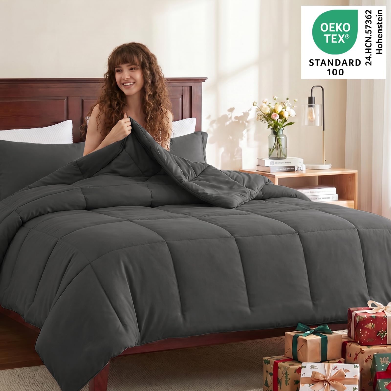 CozyLux brushed microfiber texture close-up for soft, breathable comfort
