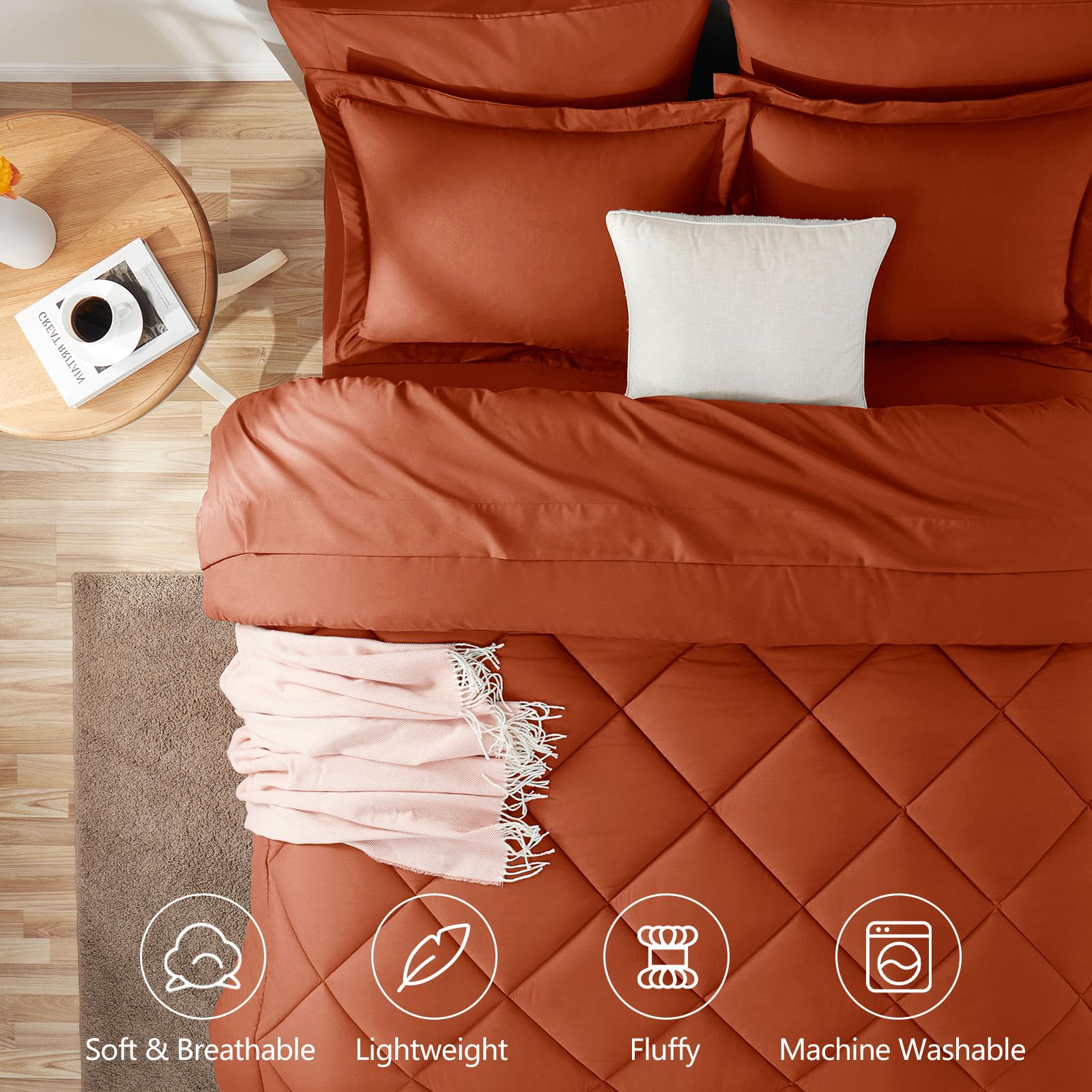 CozyLux close-up of brushed microfiber texture highlighting softness benefit