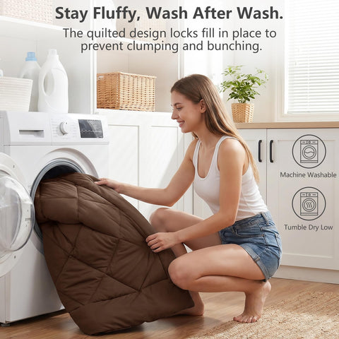 CozyLux down-alternative fill texture closeup illustrating loft and feather-free comfort