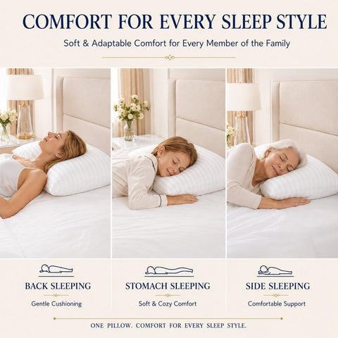 CozyLux fill texture close-up revealing balanced down-alternative fibers for supportive loft